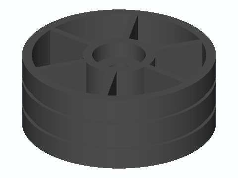 80 mm Grill Cart Wheel With Twin 608s