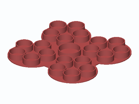 Four-Wheel Lug Nut Rotation Tray