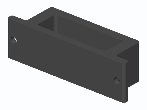 Screw-On Pocket Door Edge D-Pull