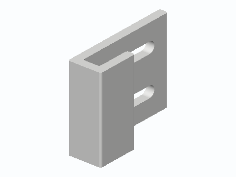 Screw-On Vertical Blind Valance Clip
