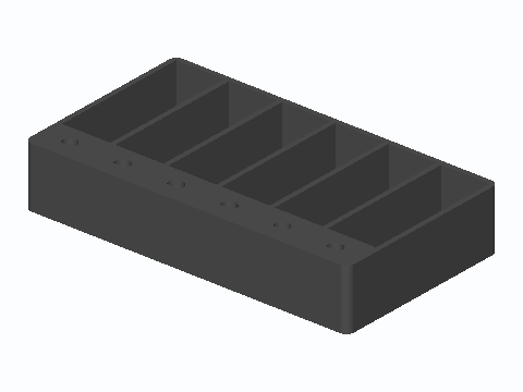 TO-92 Keyed Six-Bin Transistor Tray