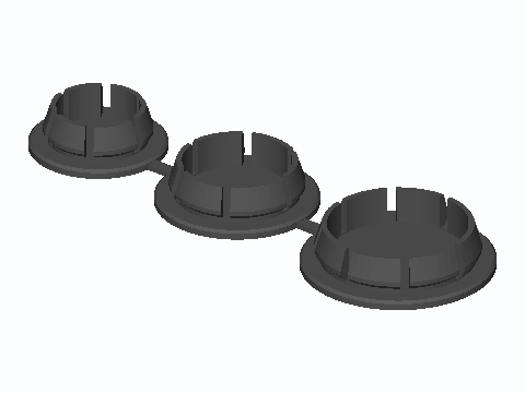 1/2, 3/4, 1 in Knockout Blank Plug Set