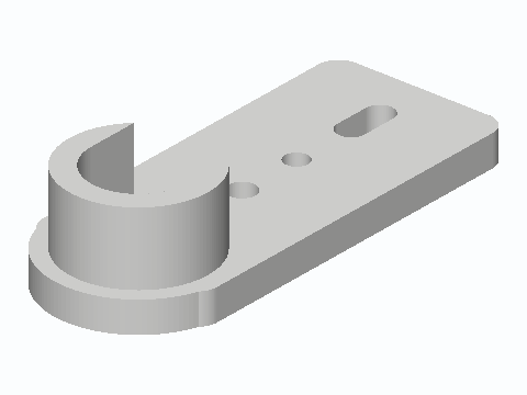 Shelf-Pin Mount 1/2 in EMT Rod Cup