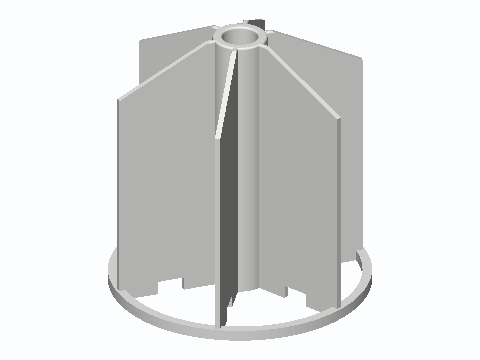 Six-Cell Utensil Crock Divider Insert