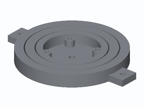 Print-In-Place Self-Levelling Gimbal Mount