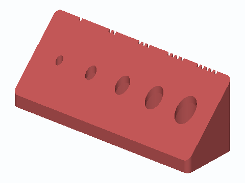 Caulk Nozzle 45° Bead-Size Cutting Guide