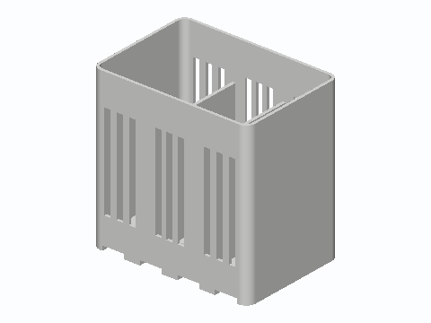 Three-Cell Draining Cutlery Caddy
