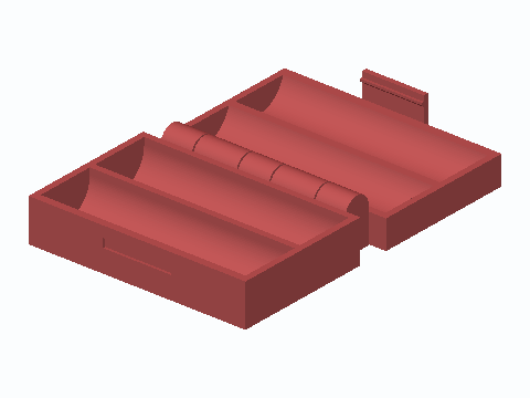 Twin 18650 Hinged Pocket Carry Case