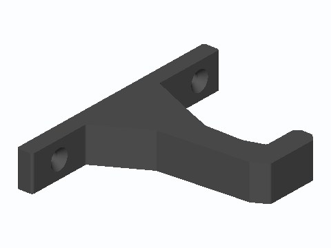 Vertical Bike Wall Hook With Rim Saddle