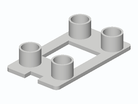 Shower Niche 1/2 in PVC Rail Shelf End