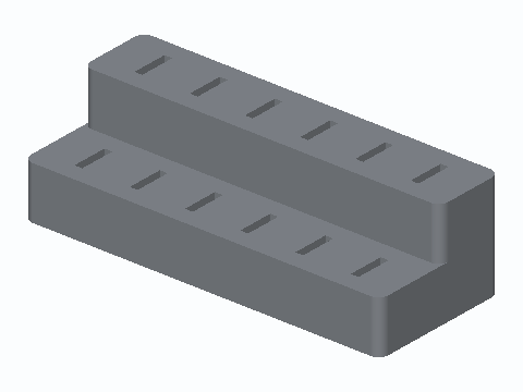 Twelve-Slot T-Shank Jigsaw Blade Block