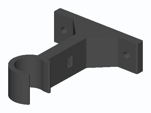 Under-Desk 1/2 in EMT Cable Rail Hanger