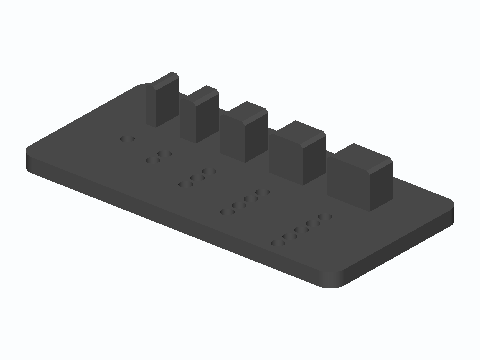 Radial Lead Five-Pitch Forming Jig