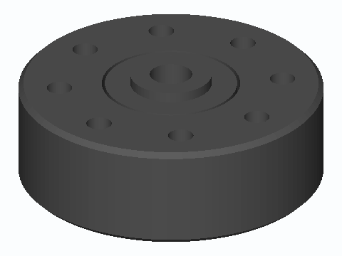 Print-In-Place 60 mm V-Race Caster Wheel