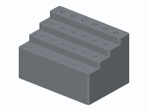 TIG Tungsten Four-Size Stepped Rack
