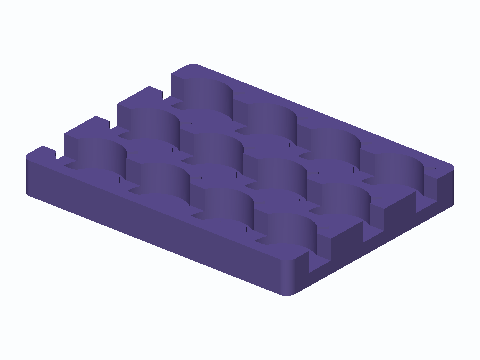 Twelve-Bobbin Thread-Tail Storage Tray