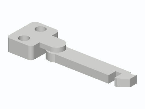 RV Shower Door Gravity Hook Latch