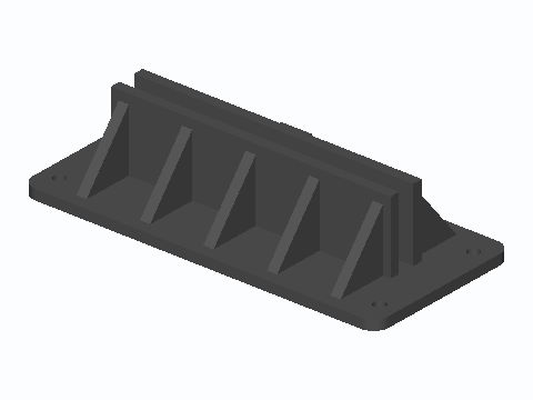 Desktop Pegboard Upright Clamp Foot