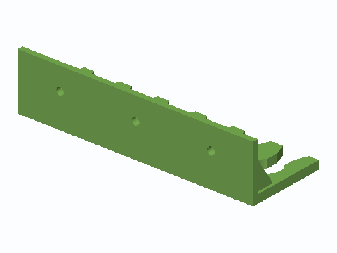 Six-Slot Fishing Rod Wall Rack