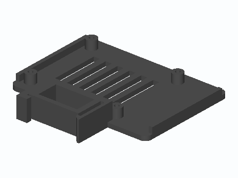 Pi 4 Edge-On DIN Rail Snap Mount