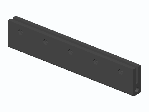 Pet Door Flap Clamp Rail With 5 mm Pin Barrel