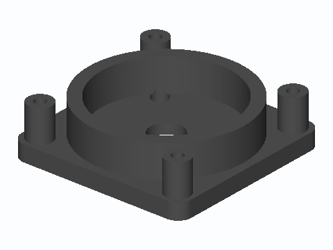 NEMA 17 Roller Traction Ring Housing