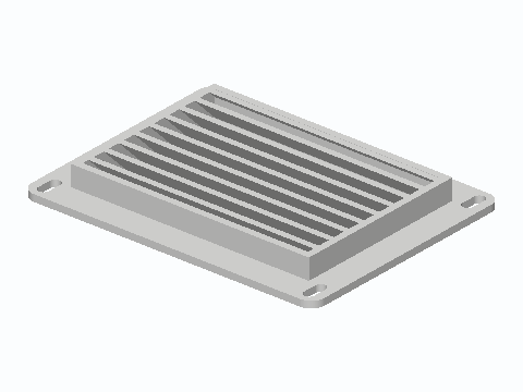 Trailer Louvered Wall Vent Cover