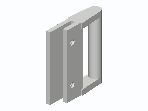 Clamp-On Pool Skimmer Basket Handle