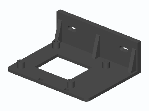 Pi 4 Under-Shelf Drop Hanger