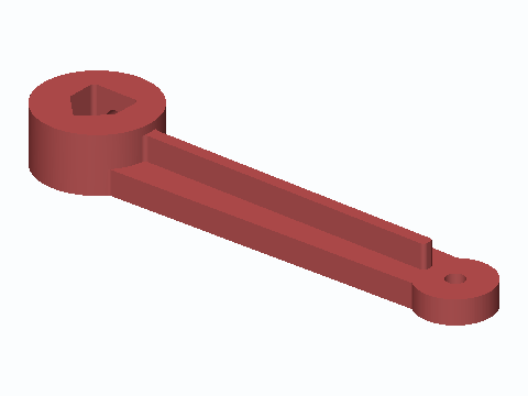 Universal V-Jaw Duct Damper Lever