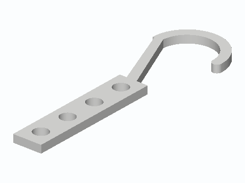 Closet Rod Four-Hanger Cascade Drop Bar