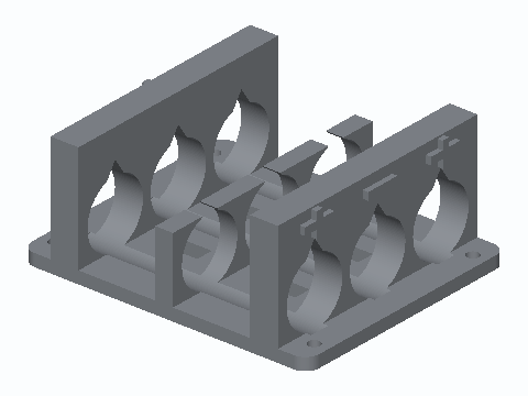 18650 Three-Cell Pack Cradle