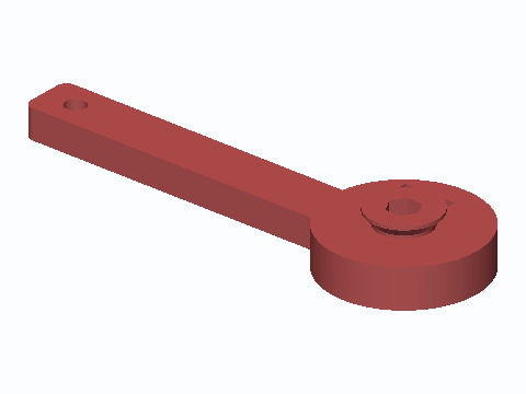 Print-In-Place Ratcheting 8 mm Hex Nut Wrench