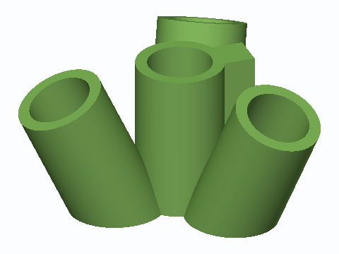 1/2 in PVC Sprinkler Riser Tripod Hub