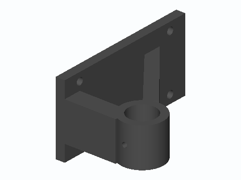 Under-Desk 1/2 in EMT Foot Bar Bracket