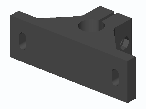 Wheelie Bin Pinch-Clamp Axle Bracket