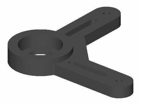 608 Slotted-Arm 90° Bellcrank