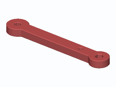 1/4 in Hex Bit Offset Stubby Wrench