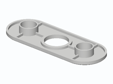 4 in Centerset To Single-Hole Faucet Deck Plate