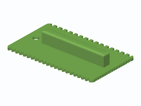 Three-Edge Notched Glue Spreader
