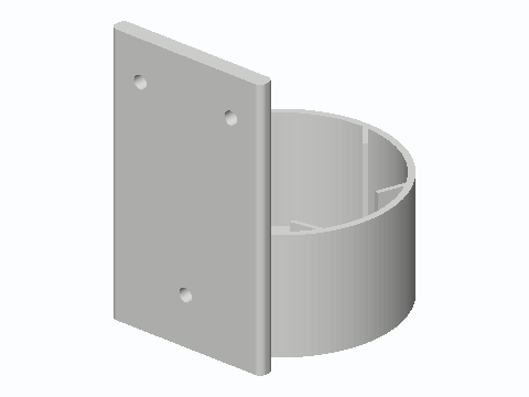 Flex-Fin Soap Pump Bottle Wall Holster