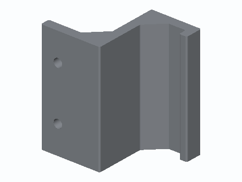 Overhead Joist Tote Rim Rail Bracket