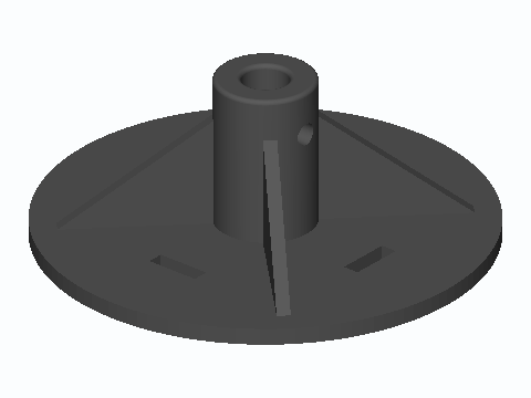 GNSS Puck Ground-Plane 8 mm Mast Mount
