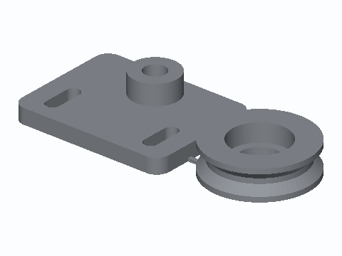 Shed Door 608 Track Roller And Bracket