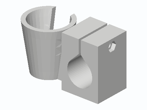 Shower Arm Clamp-On Handheld Shower Cradle