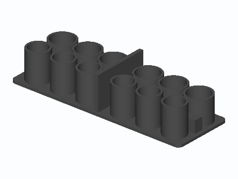 CR123A And 14500 Charged/Flat Cell Tray