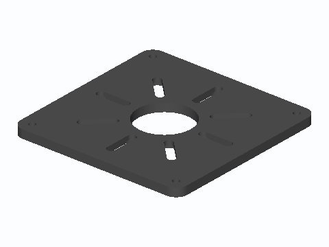 Trim Router Table Slotted Insert Plate