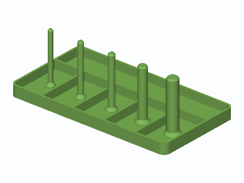 Five-Peg Compression Spring Sort Tray