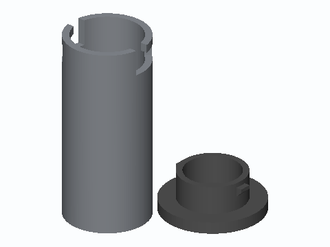 Sprinkler-Head Bayonet Hide-A-Key Canister