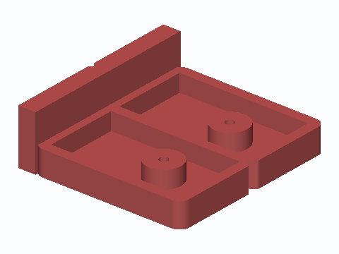 Euro Hinge Mounting Plate Drill Template